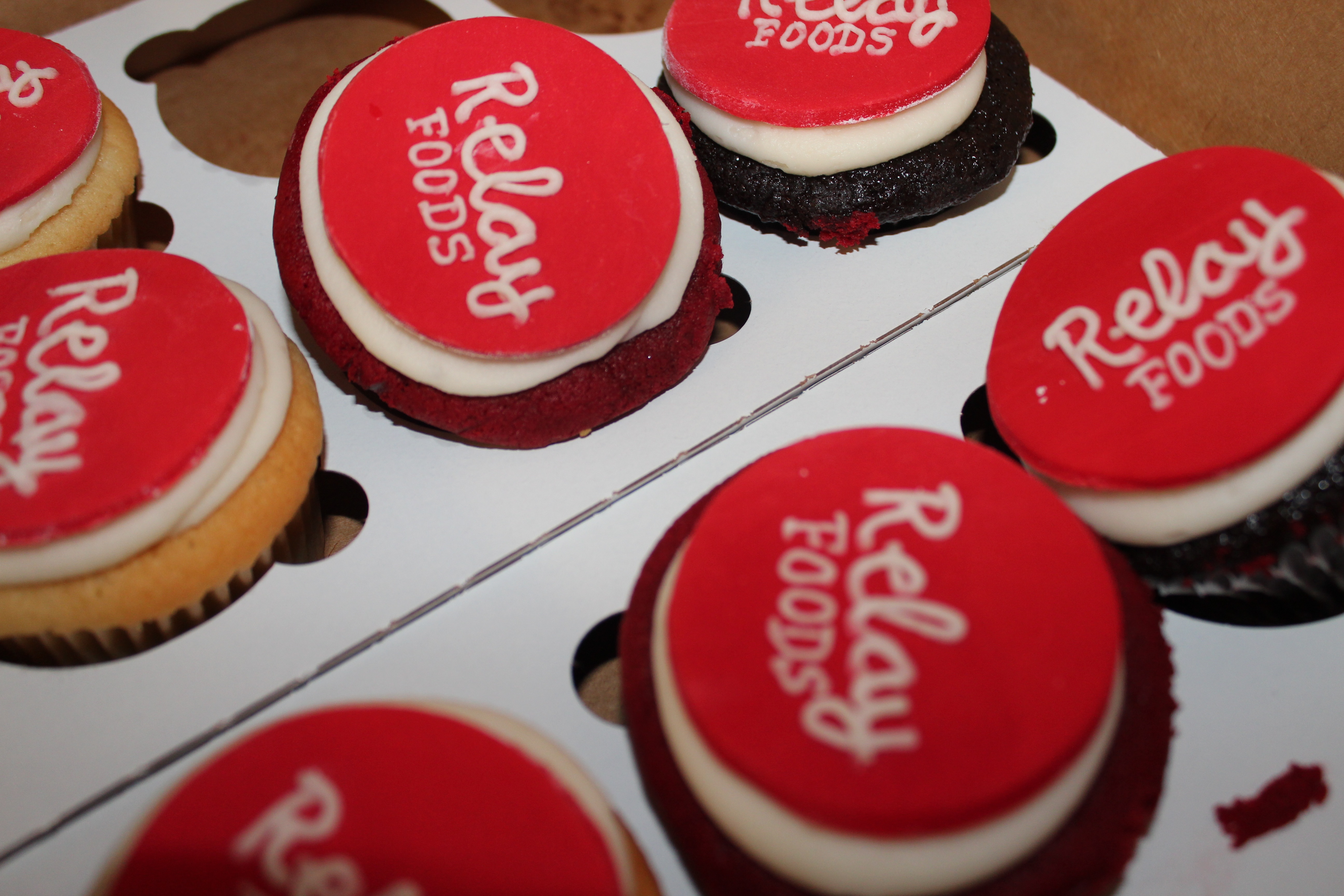 Relay Foods Branded Cupcakes